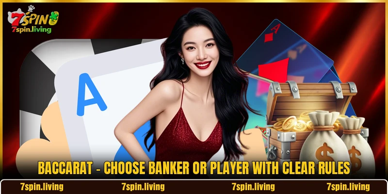 Baccarat - Choose Banker Or Player With Clear Rules