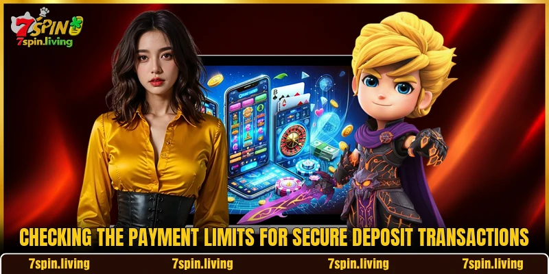 Checking the payment limits for secure deposit transactions
