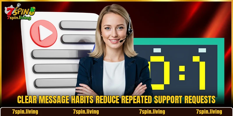 Clear message habits reduce repeated support requests