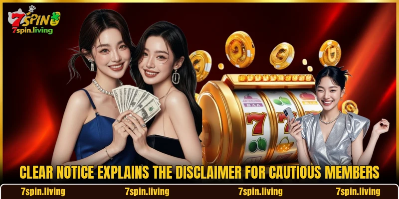 Clear notice explains the disclaimer for cautious members