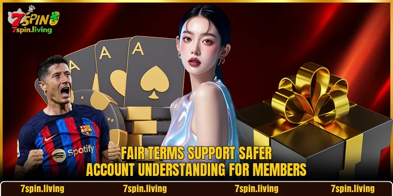 Fair terms support safer account understanding for members