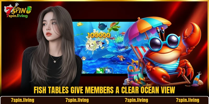 Fish tables give members a clear ocean view