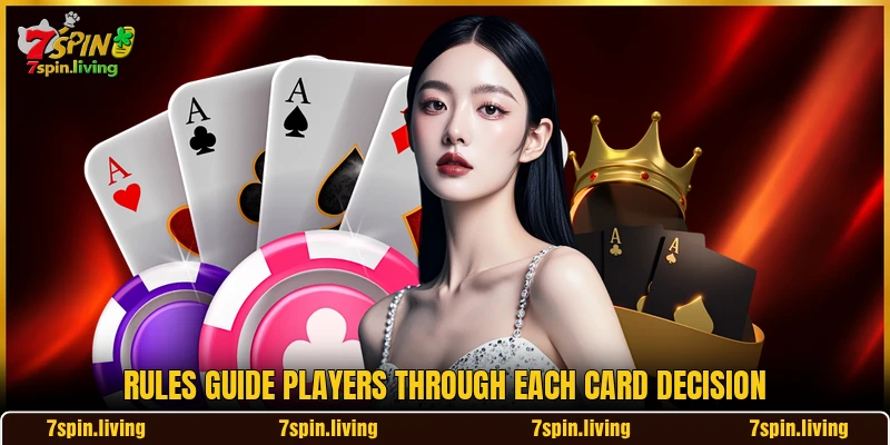 Rules guide players through each card decision