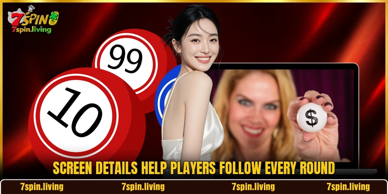Screen details help players follow every round