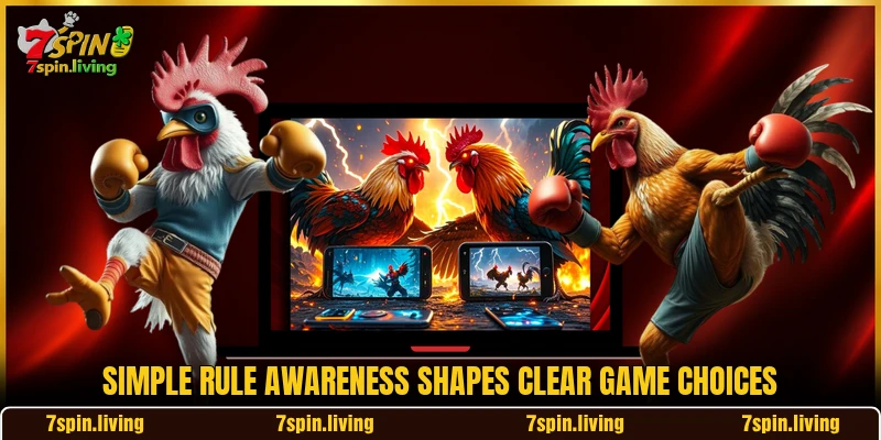Simple rule awareness shapes clear game choices