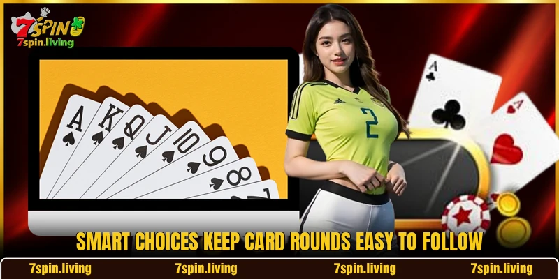 Smart choices keep card rounds easy to follow