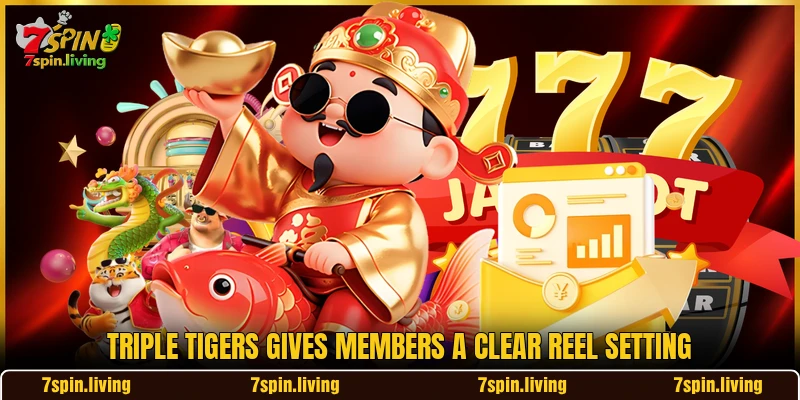 Triple Tigers gives members a clear reel setting